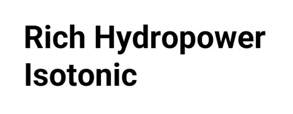 Rich Hydropower Isotonic