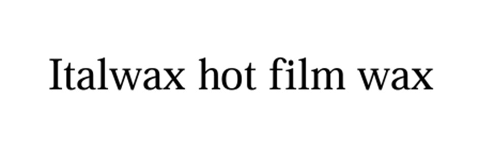 Изображение товарного знака Italwax hot film wax