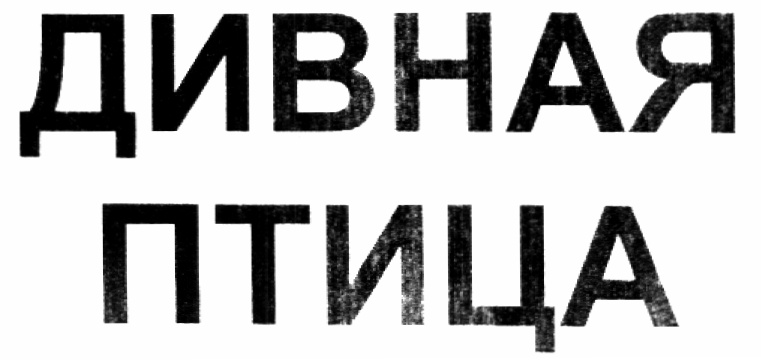 ДИВНАЯ ПТИЦА
