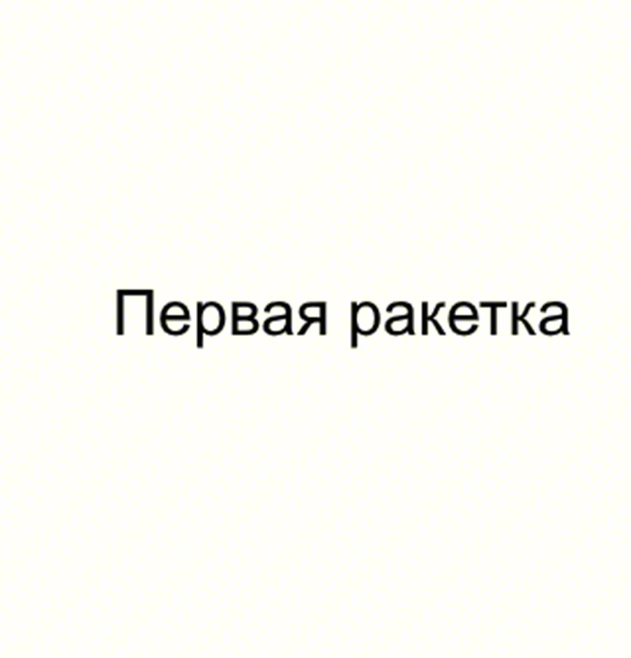 Первая ракетка