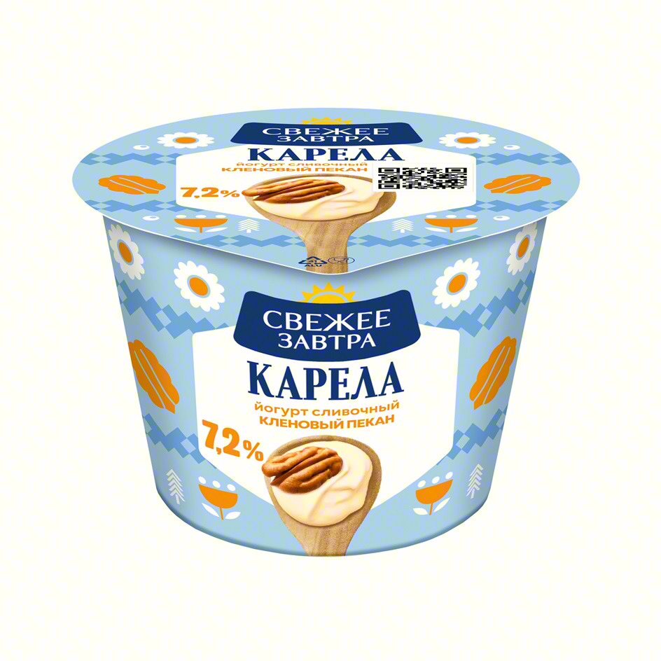 СВЕЖЕЕ ЗАВТРА КАРЕЛА йогурт сливочный кленовый пекан 7,2%