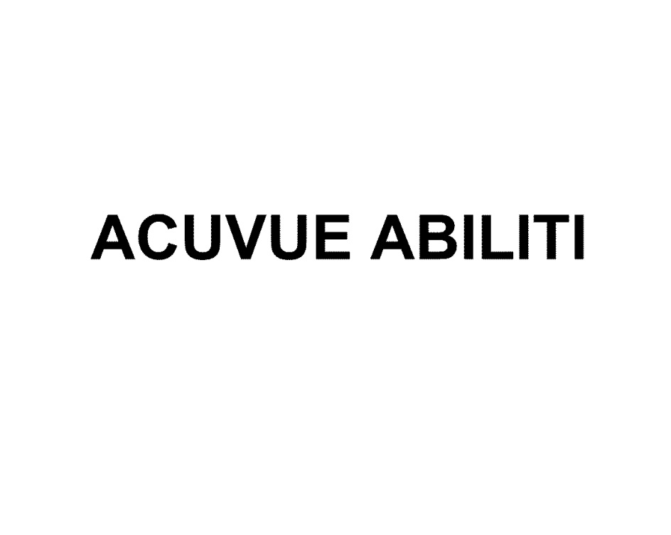 Изображение товарного знака ACUVUE ABILITI