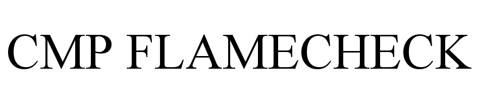 СМР FLAMECHECK