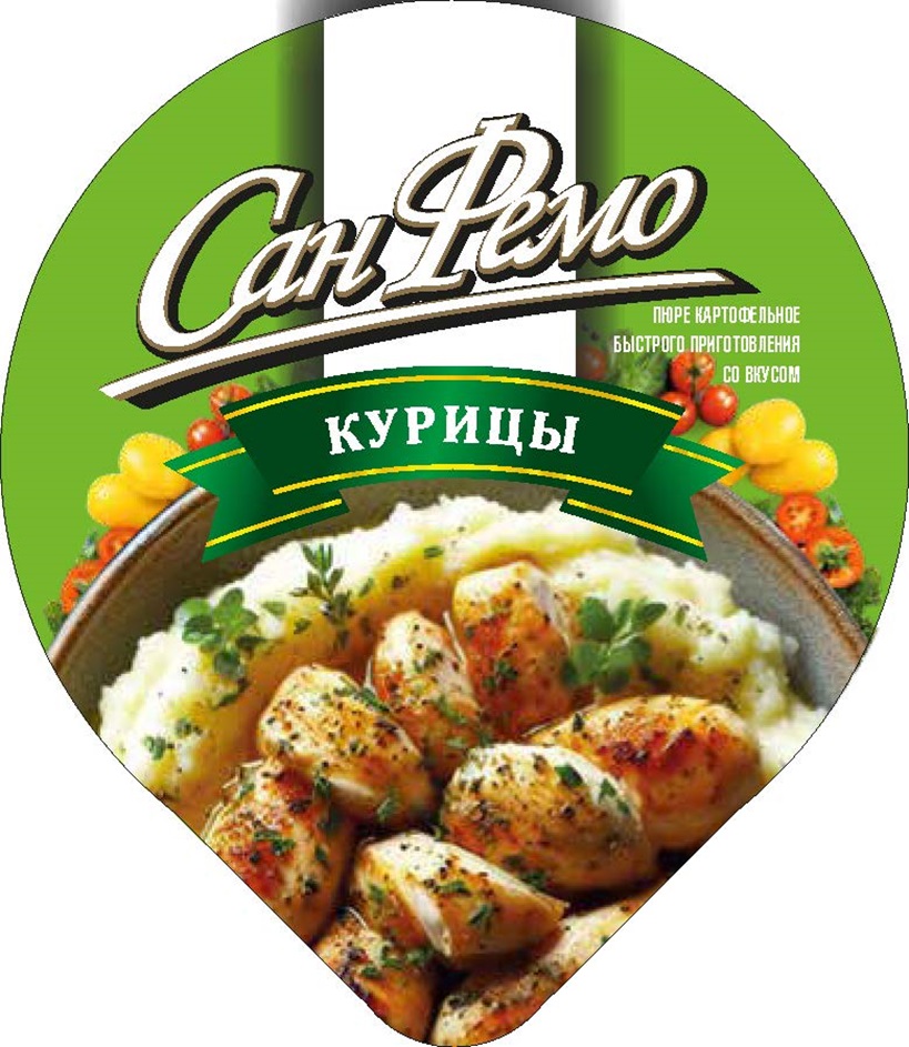 СанРемо КУРИЦЫ пюре картофельное быстрого приготовления со вкусом