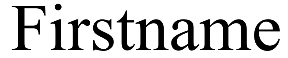 Firstname