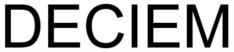Изображение товарного знака DECIEM