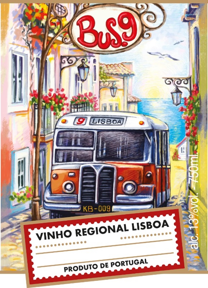 Bus9 LISBOA KB-009 VINHO REGIONAL LISBOA PRODUTO DE PORTUGAL alc. 13%vol.-75cl