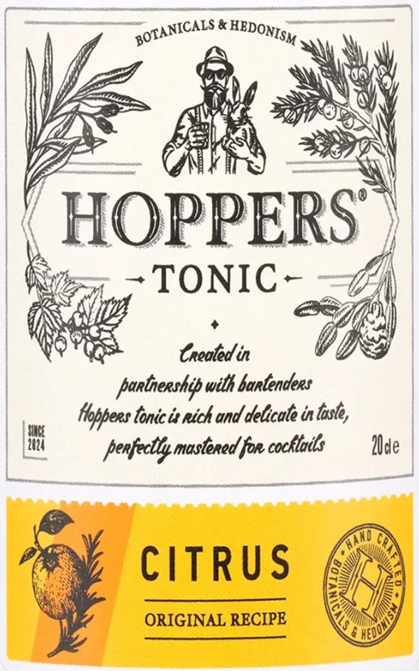 Изображение товарного знака BOTANICALS & HEDONISM HOPPERS TONIC Created in partnership…