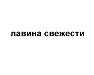 Изображение товарного знака лавина свежести