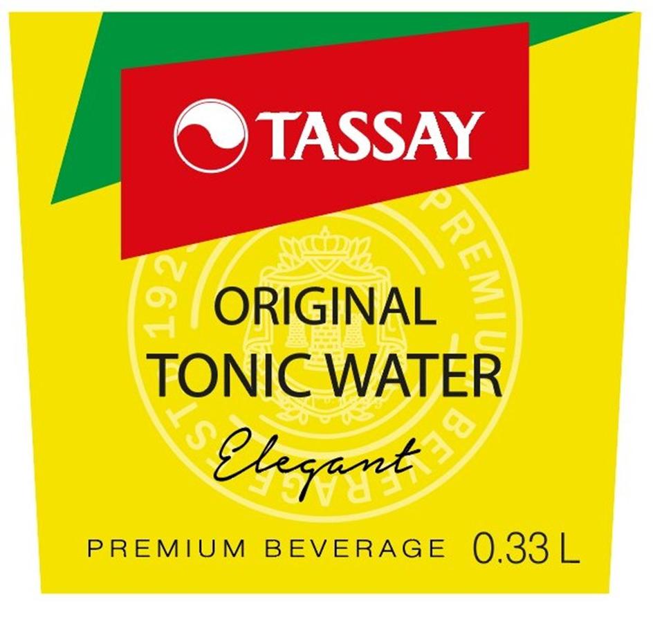 TASSAY ORIGINAL TONIC WATER Elegant PREMIUM BEVERAGE 0.33L