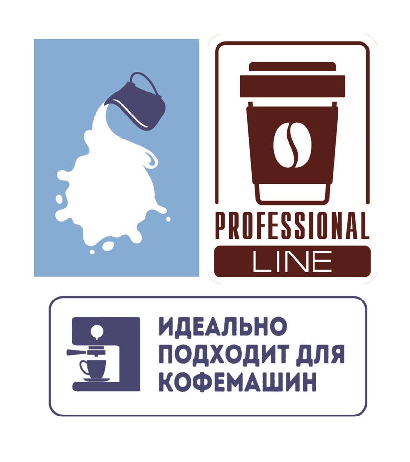 Изображение товарного знака PROFESSIONAL LINE ИДЕАЛЬНО ПОДХОДИТ ДЛЯ КОФЕМАШИН