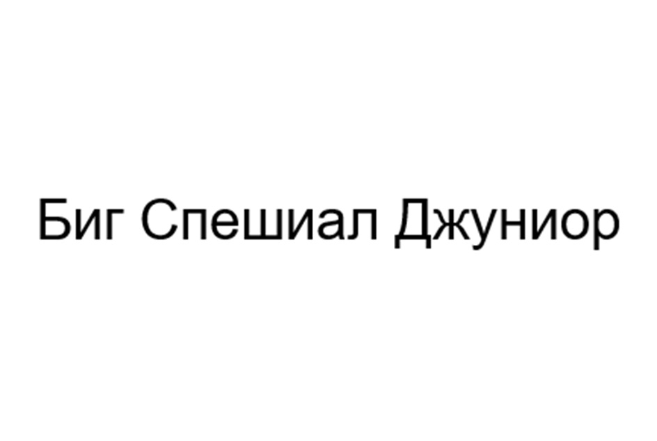 Биг Спешиал Джуниор