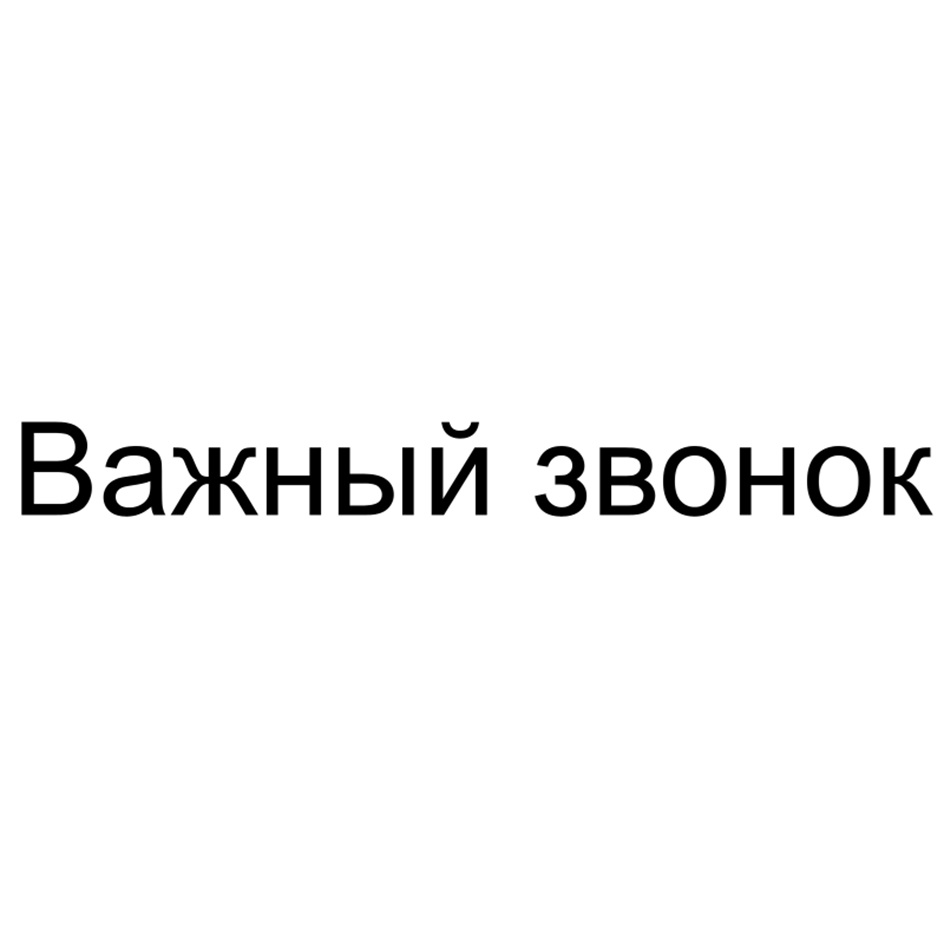Важный звонок