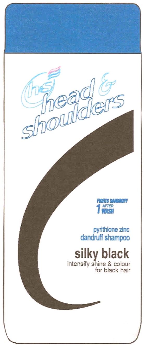 head & shoulders pyrithione zinc dandruff shampoo silky black intensify black & colour for black hair