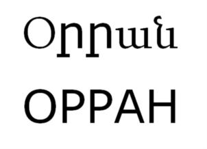 Изображение товарного знака Оппани ОРРАН
