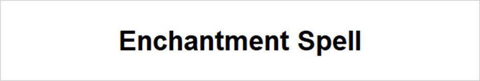 Enchantment Spell
