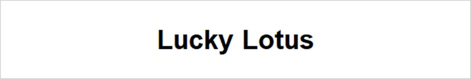 Lucky Lotus