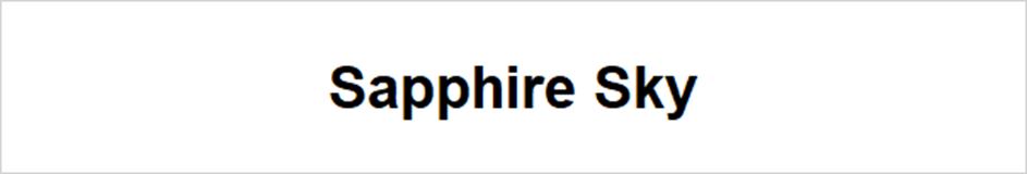 Sapphire Sky