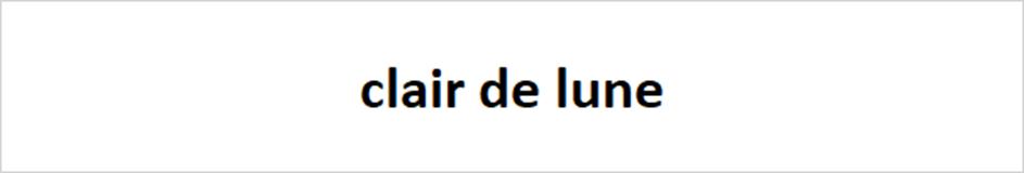clair de lune
