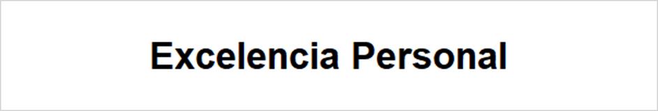 Excelencia Personal