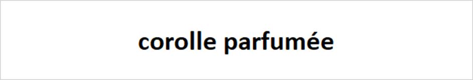 corolle parfumée