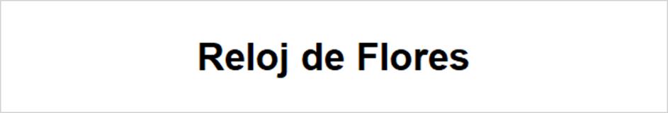 Reloj de Flores
