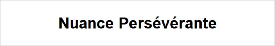 Nuance Persévérante